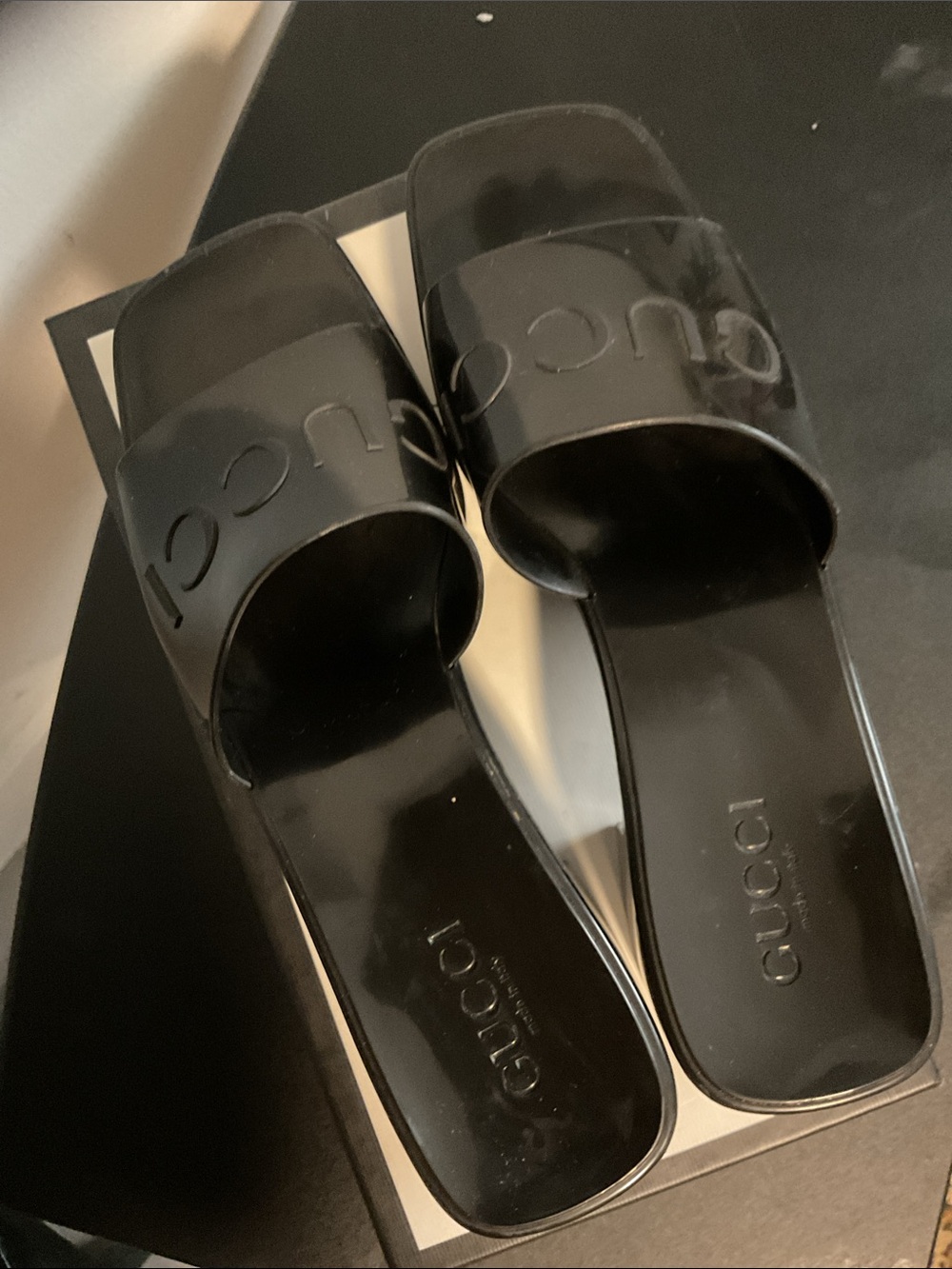 Gucci Black Slide Mules